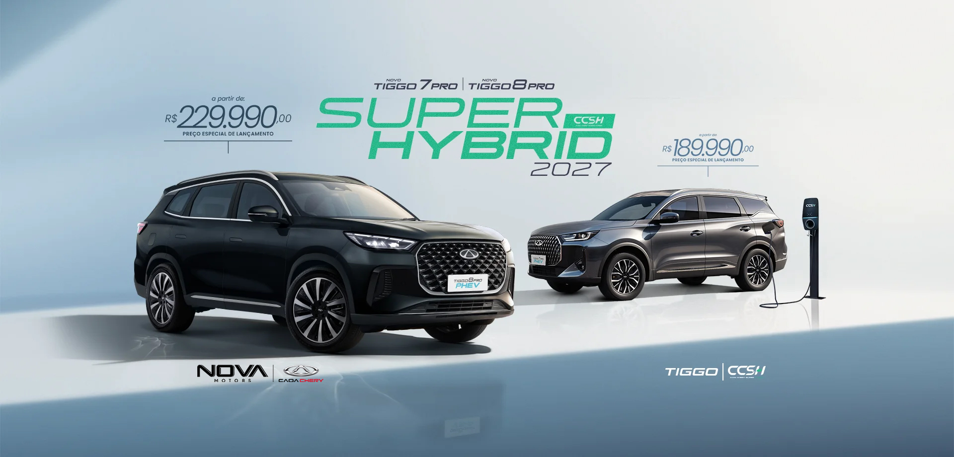 Tiggo 7 e 8 – Hibrido – Lançamento Junho2026